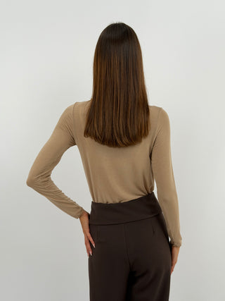 Maglia Ultralight con Cashmere Mocha Mousse
