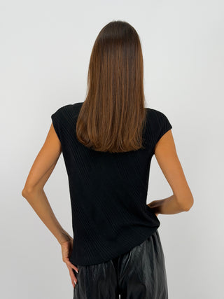 Maglia a Collo Alto Nera