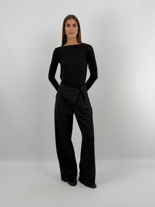 Maglia Ultralight con Cashmere Nera