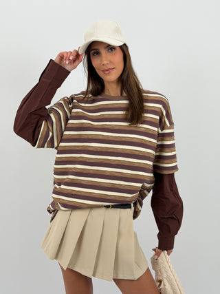 Maglia con Maniche a Camicia