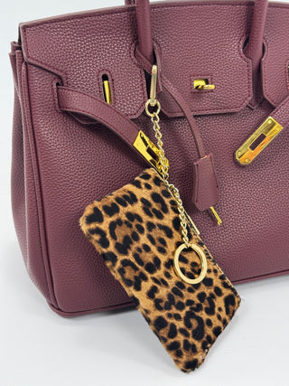 Mini Pochette in Cavallino Leopardata