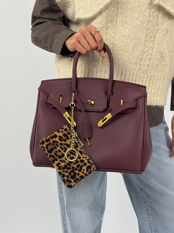 Mini Pochette in Cavallino Leopardata