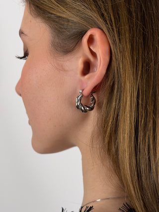 Orecchini Hoop Twisted