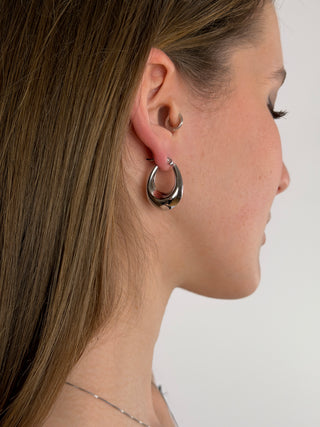 Orecchini Hoop Oval