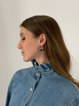 Orecchini Hoop Triangle