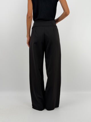Pantalone con Fascia in Vita Nero