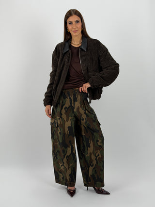 Pantalone Lumina Cargo Mimetico