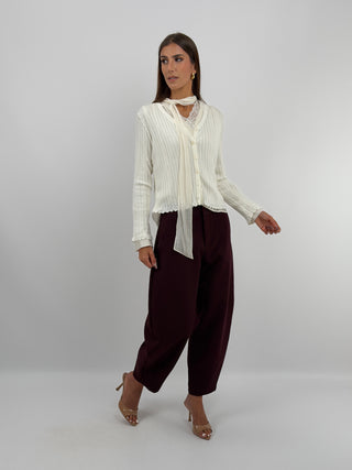 Pantalone Balloon Bordeaux Lumina