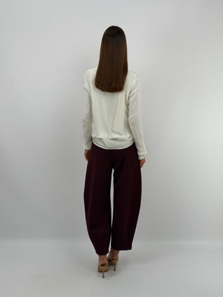 Pantalone Balloon Bordeaux Lumina