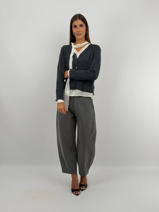 Pantalone Balloon Grigio Lumina