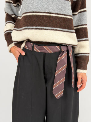 Pantalone con Cravatta Nero