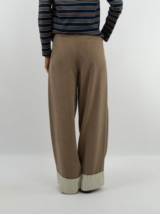 Pantalone con Piega Cammello - Lumina