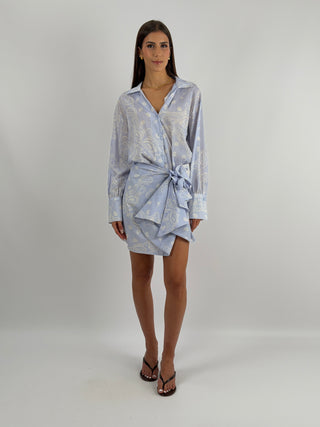 Set Camicia e Gonna con Fantasia Bandana Lilla