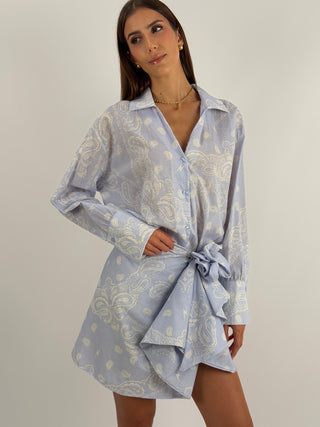 Set Camicia e Gonna con Fantasia Bandana Lilla