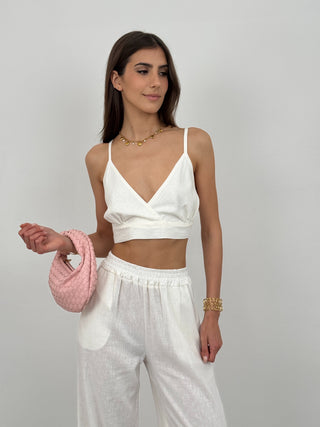 Coordinato in Lino Lolita Bianco