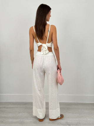 Coordinato in Lino Lolita Bianco