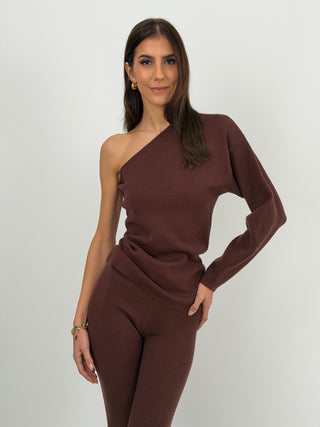 Completo Monospalla in Maglia Marrone