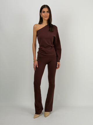 Completo Monospalla in Maglia Marrone