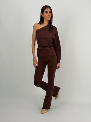 Completo Monospalla in Maglia Marrone