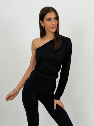 Completo Monospalla in Maglia Nero