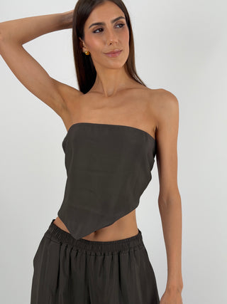 Set Top a Triangolo e Pantalone Testa di Moro