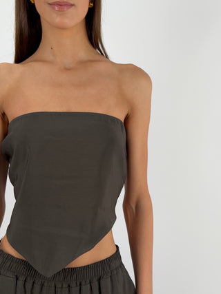 Set Top a Triangolo e Pantalone Testa di Moro