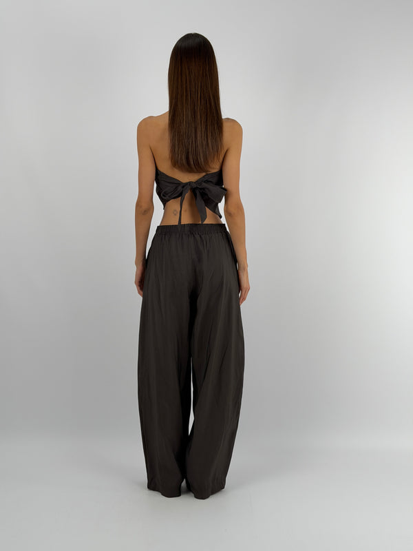 Set Top a Triangolo e Pantalone Testa di Moro