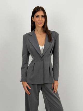 Tailleur Mia con Blazer Avvitato Grigio