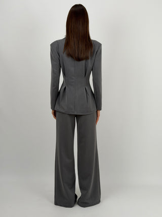 Tailleur Mia con Blazer Avvitato Grigio