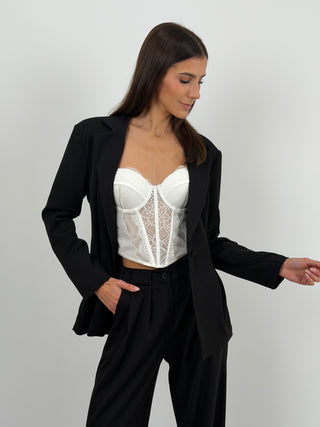 Tailleur Mia con Blazer Avvitato Nero