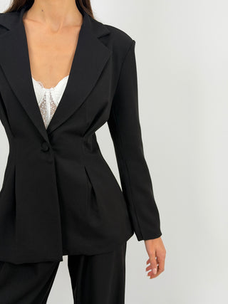 Tailleur Mia con Blazer Avvitato Nero