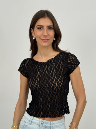 Top in Pizzo Provence Nero