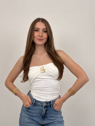Top Shelly Bianco