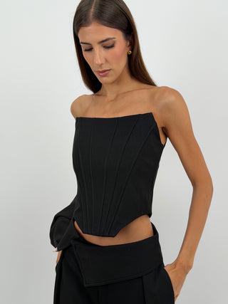 Top Corsetto Nero Lumina