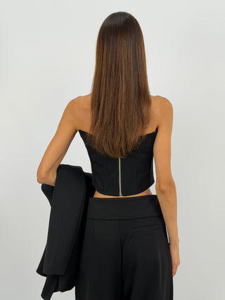 Top Corsetto Nero Lumina