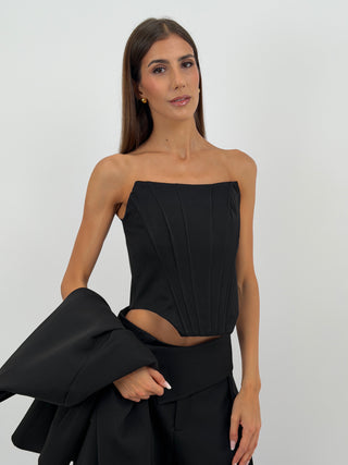 Top Corsetto Nero Lumina