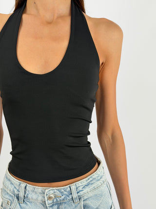 Top Halter Nero