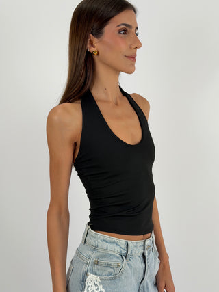 Top Halter Nero