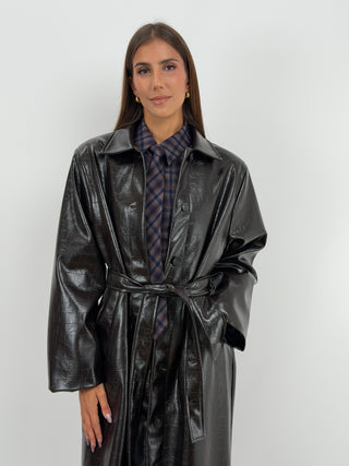 Trench Cocco Marrone Lumina