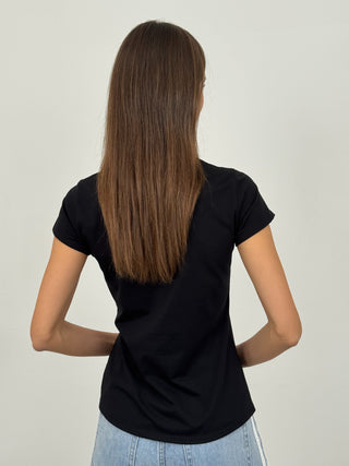 T-Shirt Conchiglie Nera
