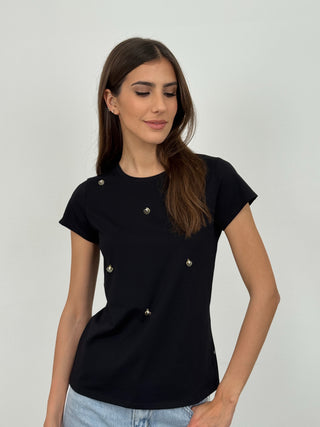 T-Shirt Conchiglie Nera