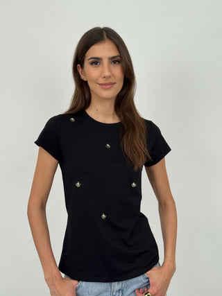T-Shirt Conchiglie Nera