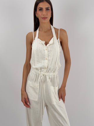 Tuta con Pizzo Panna Lumina